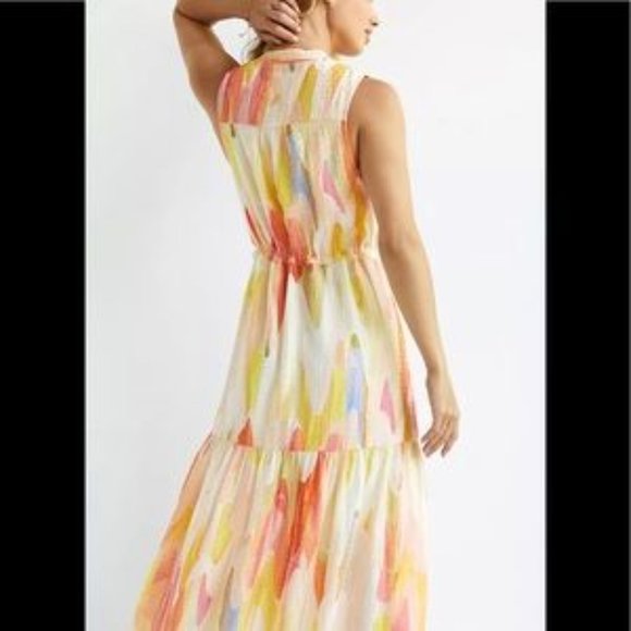 Maeve Anthropologie Deco Maxi Shirtdress NWT - Picture 2 of 4